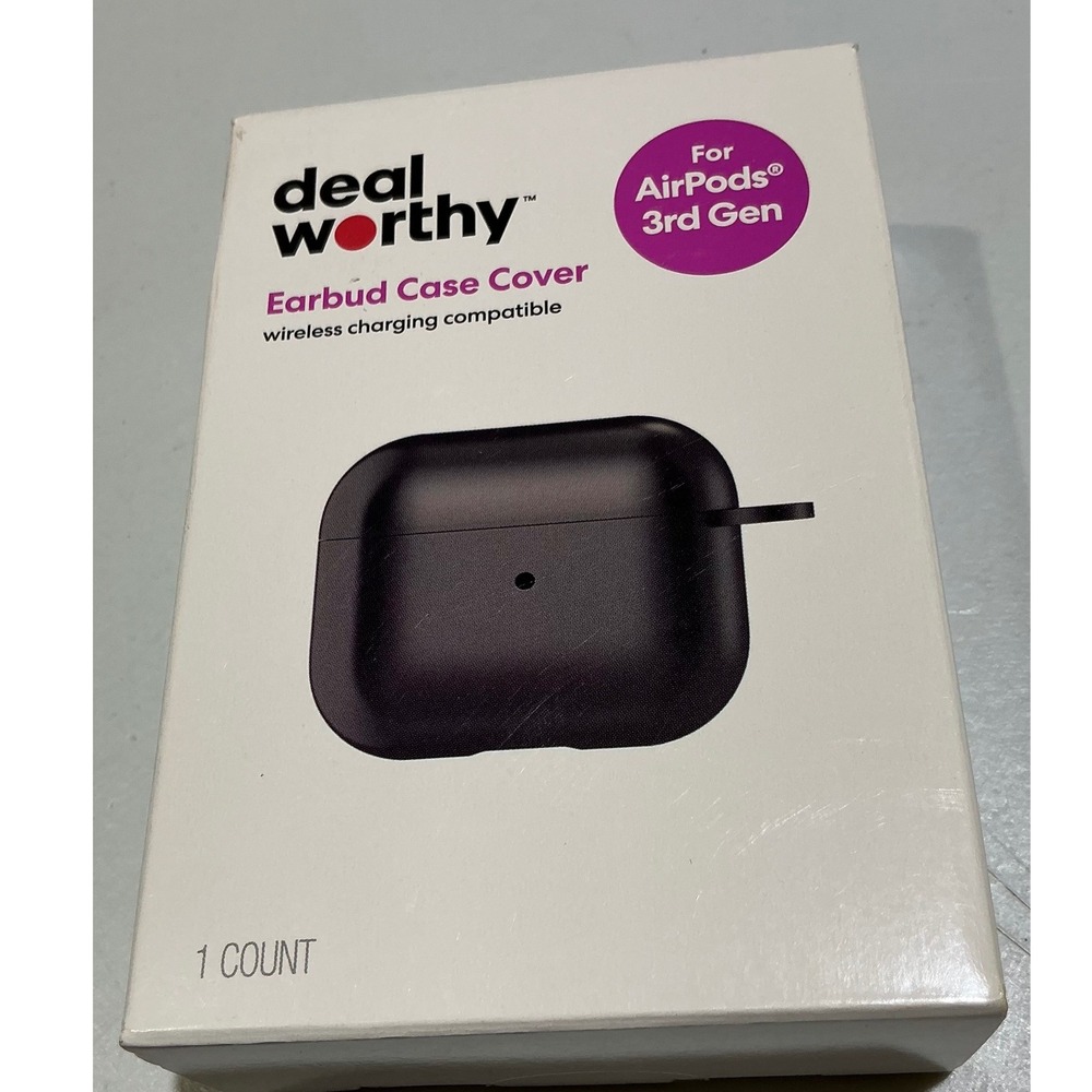 Dealworthy Black Case Cover for Apple AirPods 3rd Gen Wireless Charging NEW